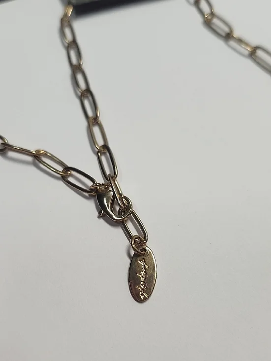 Free People Maxamillion Charm Necklace Gold Tone Flower Power - Picture 4 of 10